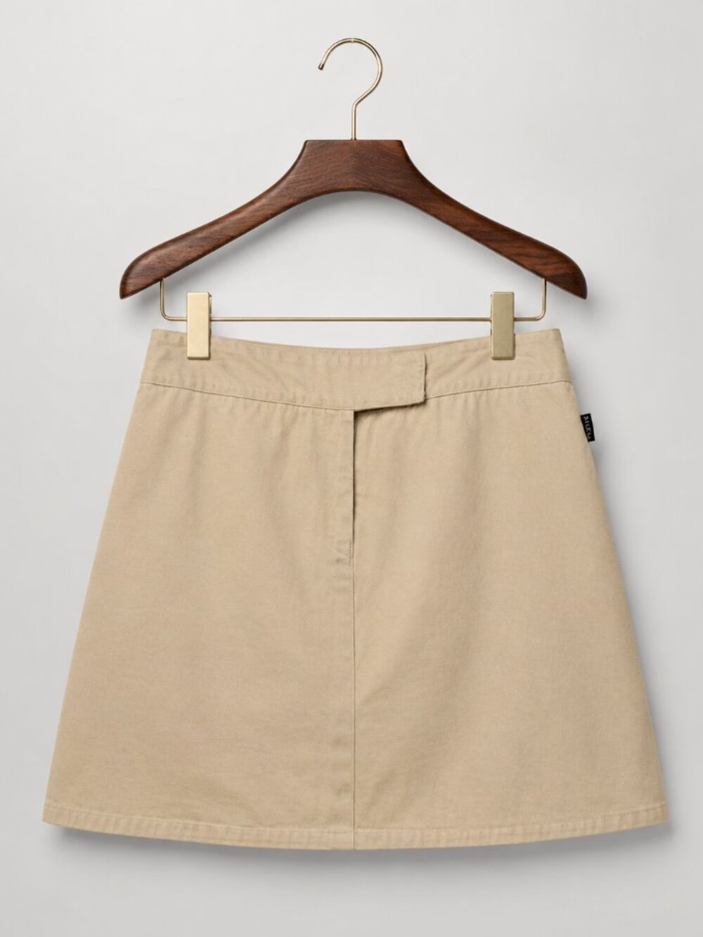 Mini Skirt Beige A-Line Y2K Preppy Sporty
